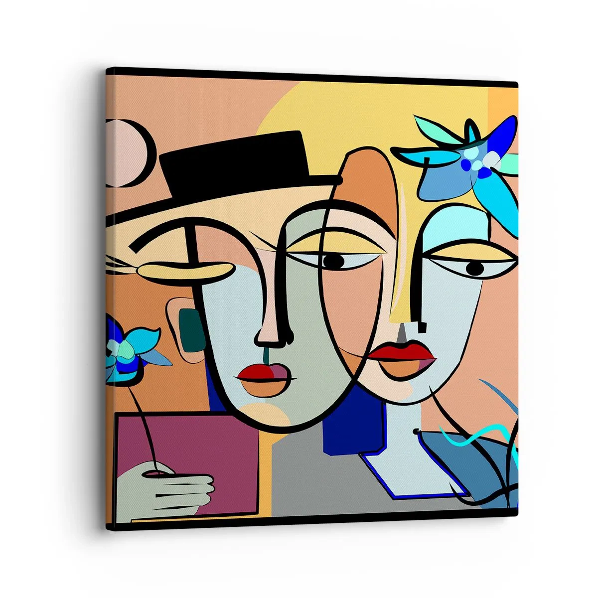 Obraz na plátne - Picassovo randez vous - 30x30 cm