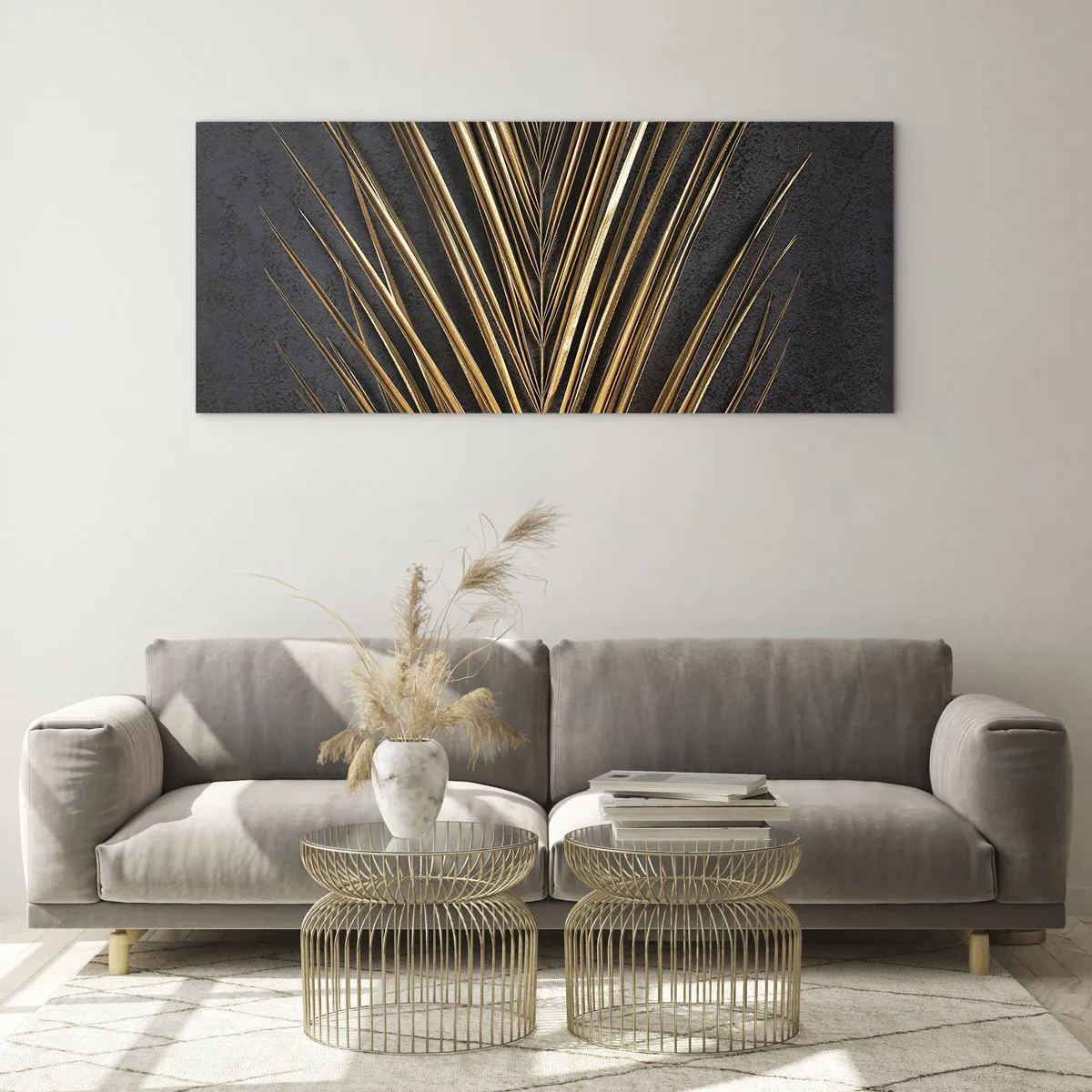Obraz na skle - Zlato trópov - 100x40 cm