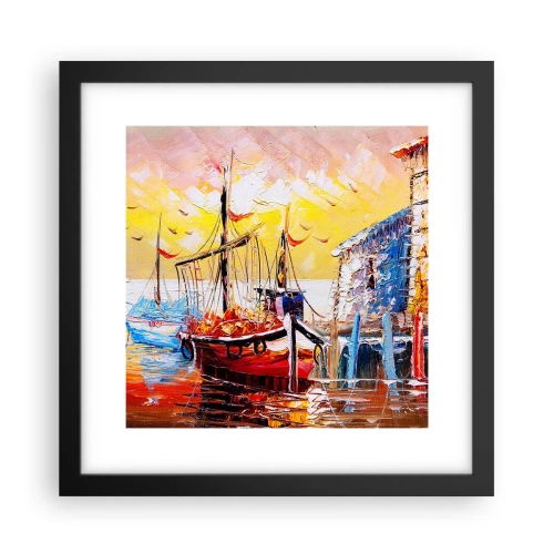 Plagát v čiernom ráme - Šťastný návrat - 30x30 cm