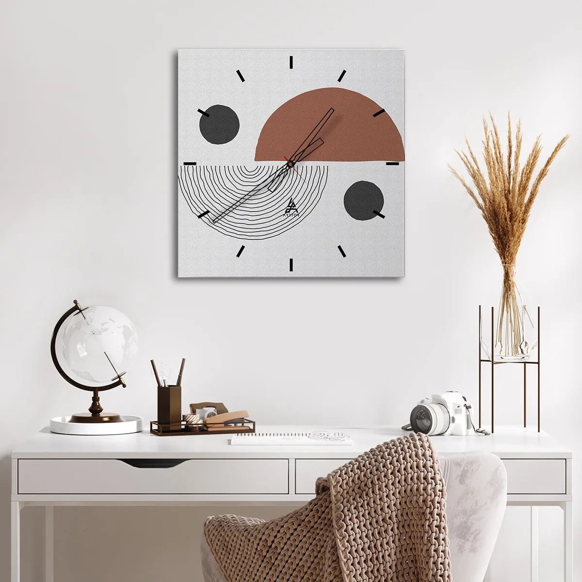 Nástenné hodiny - Dokonalosť kruhu - 30x30 cm
