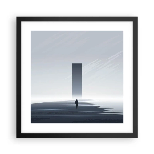 Plagát v čiernom ráme - Príležitosť alebo hrozba? - 40x40 cm