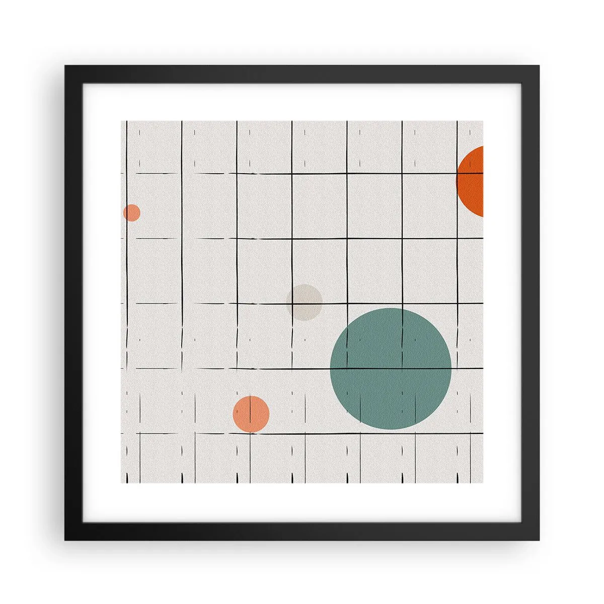 Plagát v čiernom ráme - Uväznené. My alebo ony? - 40x40 cm