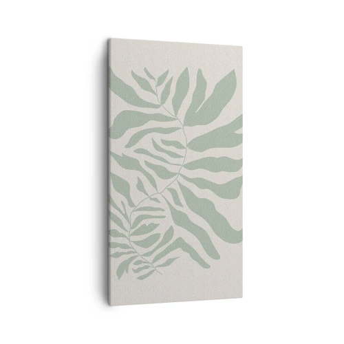 Obraz na plátne - Smaragdová vetva - 45x80 cm