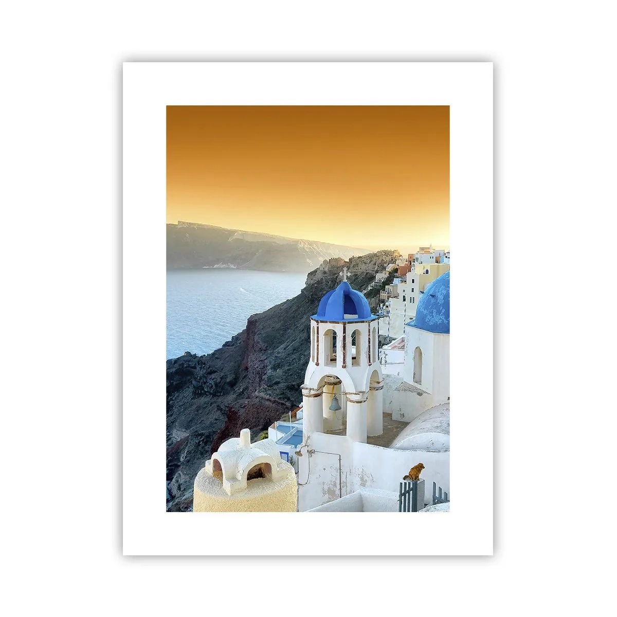 Plagát - Santorini - v náruči skál - 30x40 cm