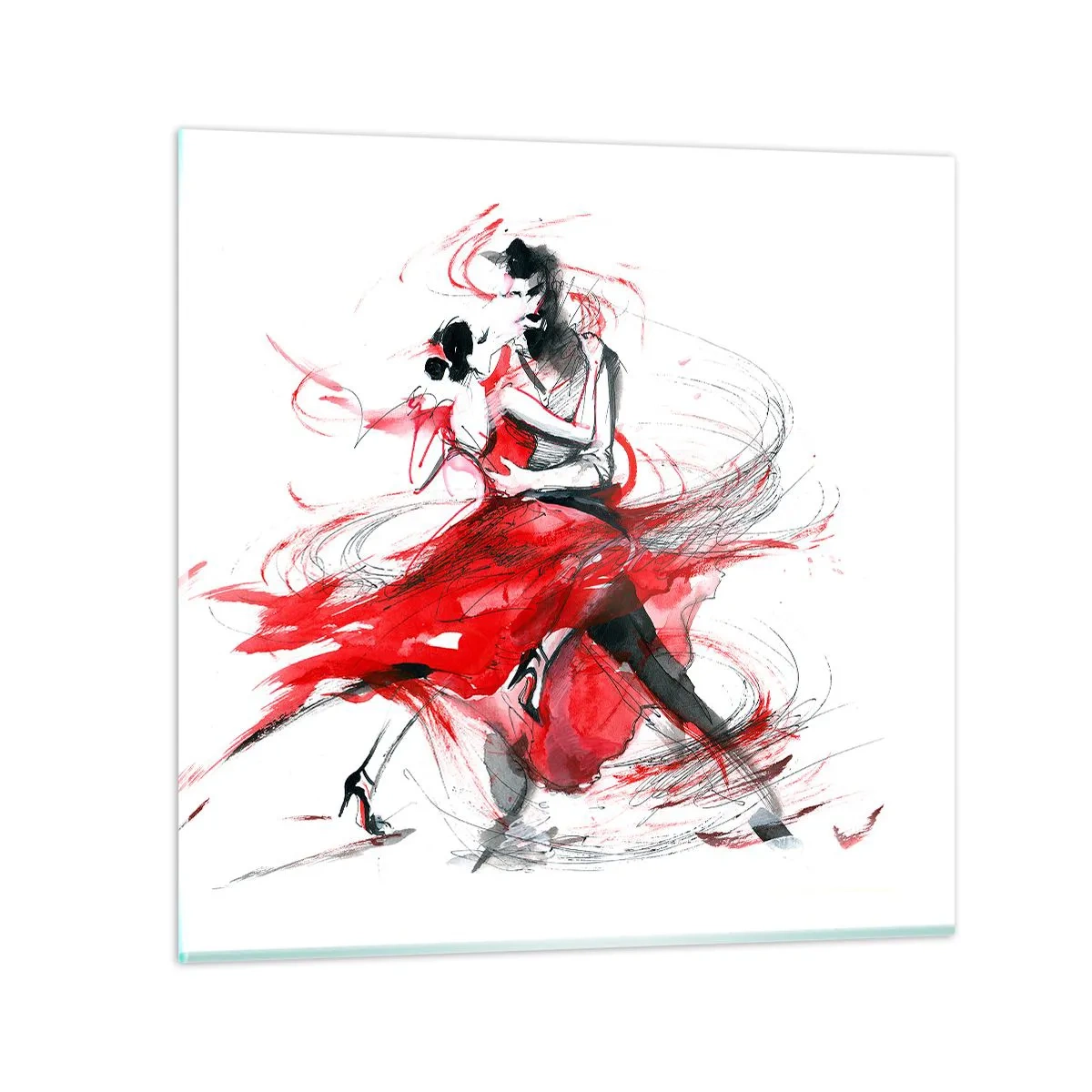 Obraz na skle - Tango - rytmus náruživosťou - 30x30 cm