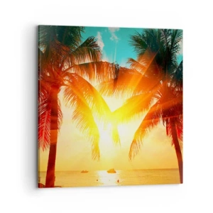 Obraz na plátne - Exotický pár - 70x70 cm