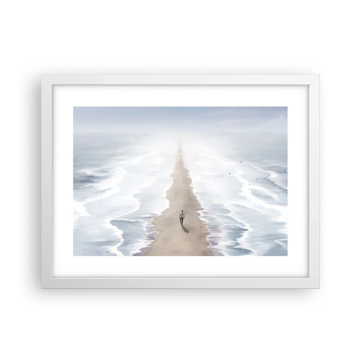 Plagát v bielom ráme - Svetlá budúcnosť - 40x30 cm