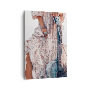 Obraz na plátne - Kvetinové deti na ceste - 70x100 cm