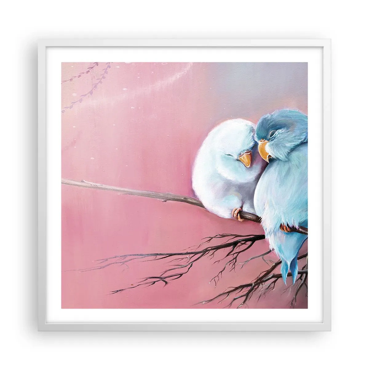 Plagát v bielom ráme - Čo k tomu dodať? - 60x60 cm