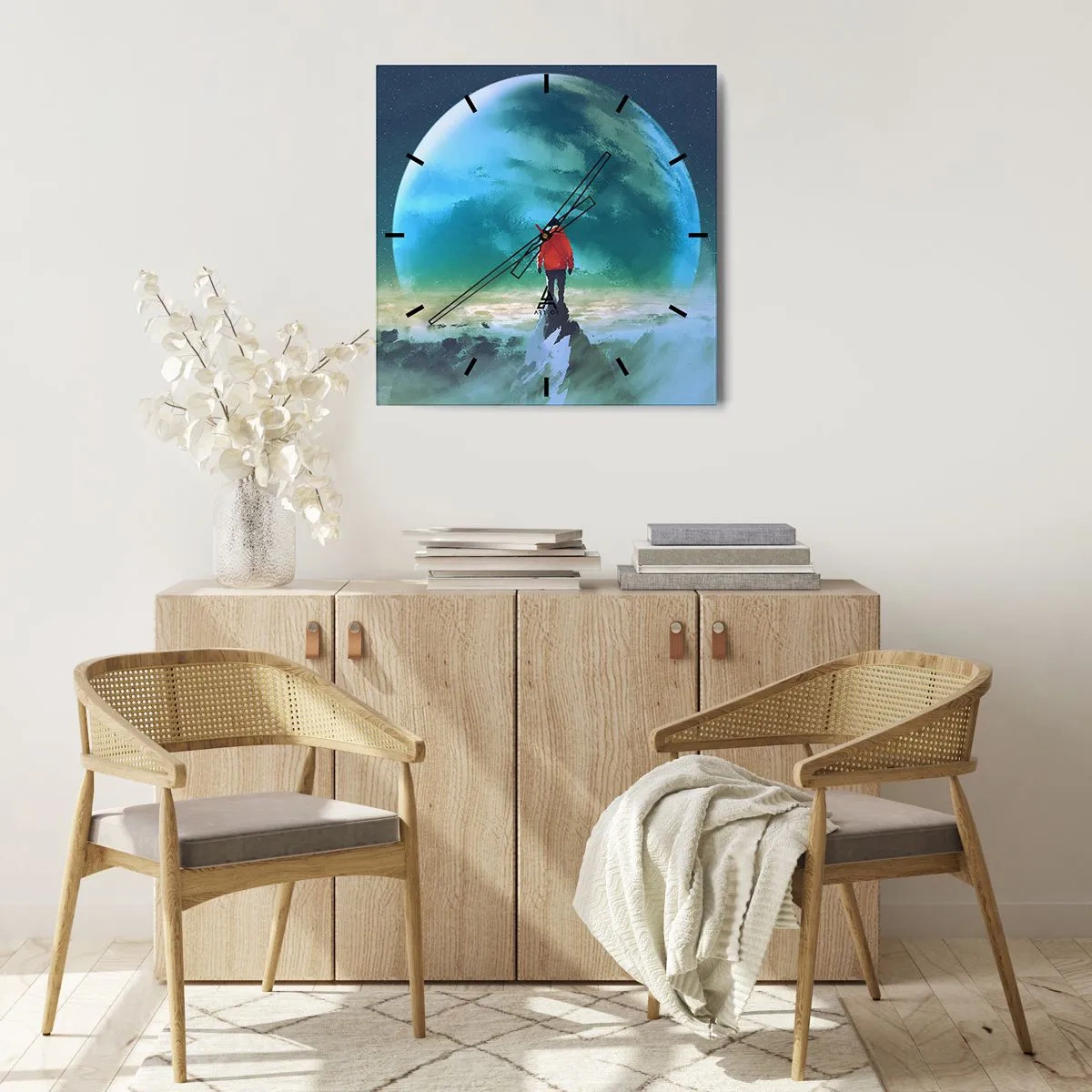 Nástenné hodiny - Objaviteľ novej krajiny - 30x30 cm