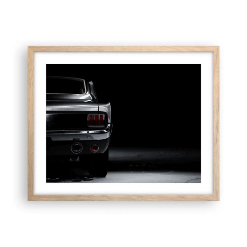 Plagát v ráme zo svetlého duba - Kúzlo klasiky - 50x40 cm