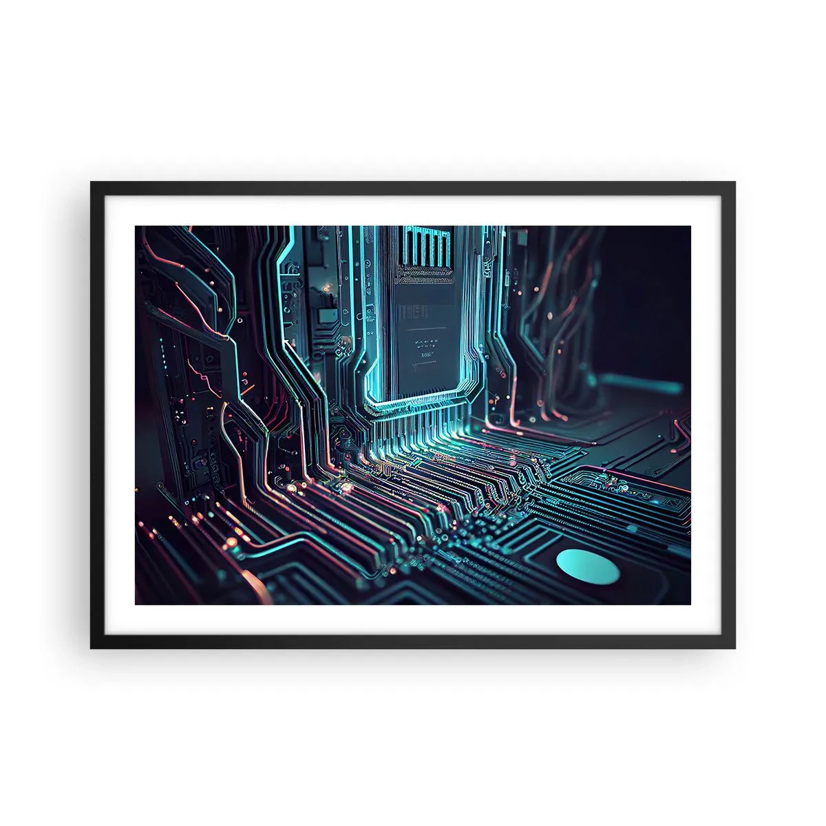 Plagát v čiernom ráme - Len tak premýšľam… - 70x50 cm