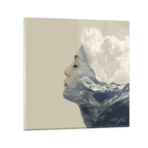 Obraz na skle - Krása živlov - 30x30 cm