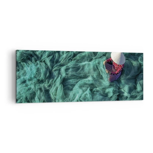 Obraz na plátne - V mori sietí - 140x50 cm