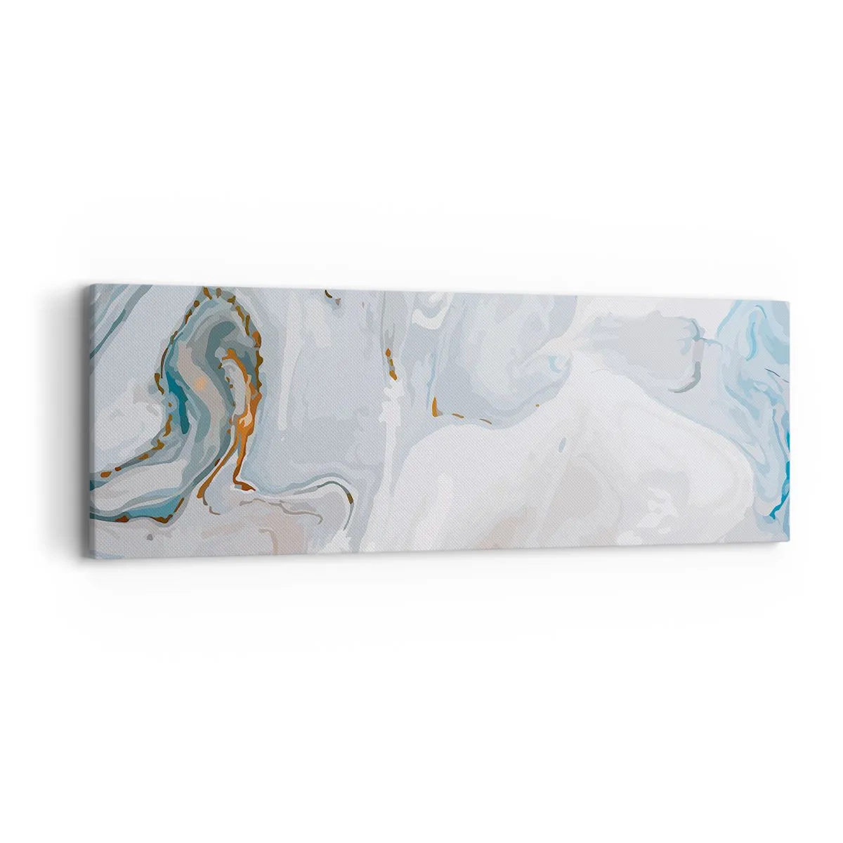 Obraz na plátne - Povznesená biela - 90x30 cm