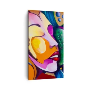 Obraz na plátne - Dotknúť sa farbou - 45x80 cm