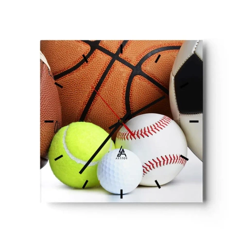 Nástenné hodiny - Spája nás futbal! - 40x40 cm