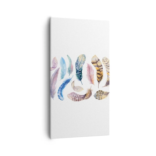 Obraz na plátne - Ľahké, strakaté a viacfarebné - 55x100 cm