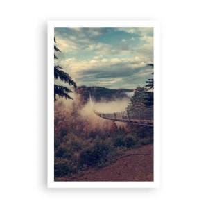 Plagát - Nad jesenným lesom - 61x91 cm