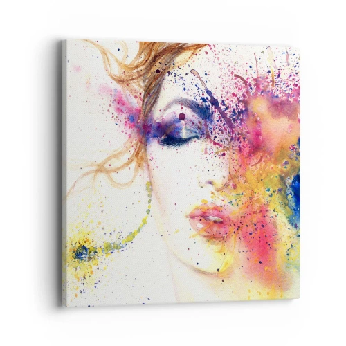 Obraz na plátne - Dúhové závraty - 40x40 cm