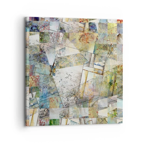 Obraz na plátne - Geometrické preskupenie - 70x70 cm