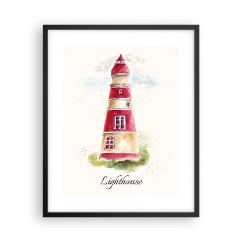 Plagát v čiernom ráme - Tu je vždy počasie - 40x50 cm