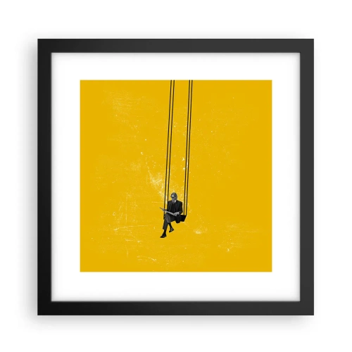 Plagát v čiernom ráme - Deň ako každý iný - 30x30 cm