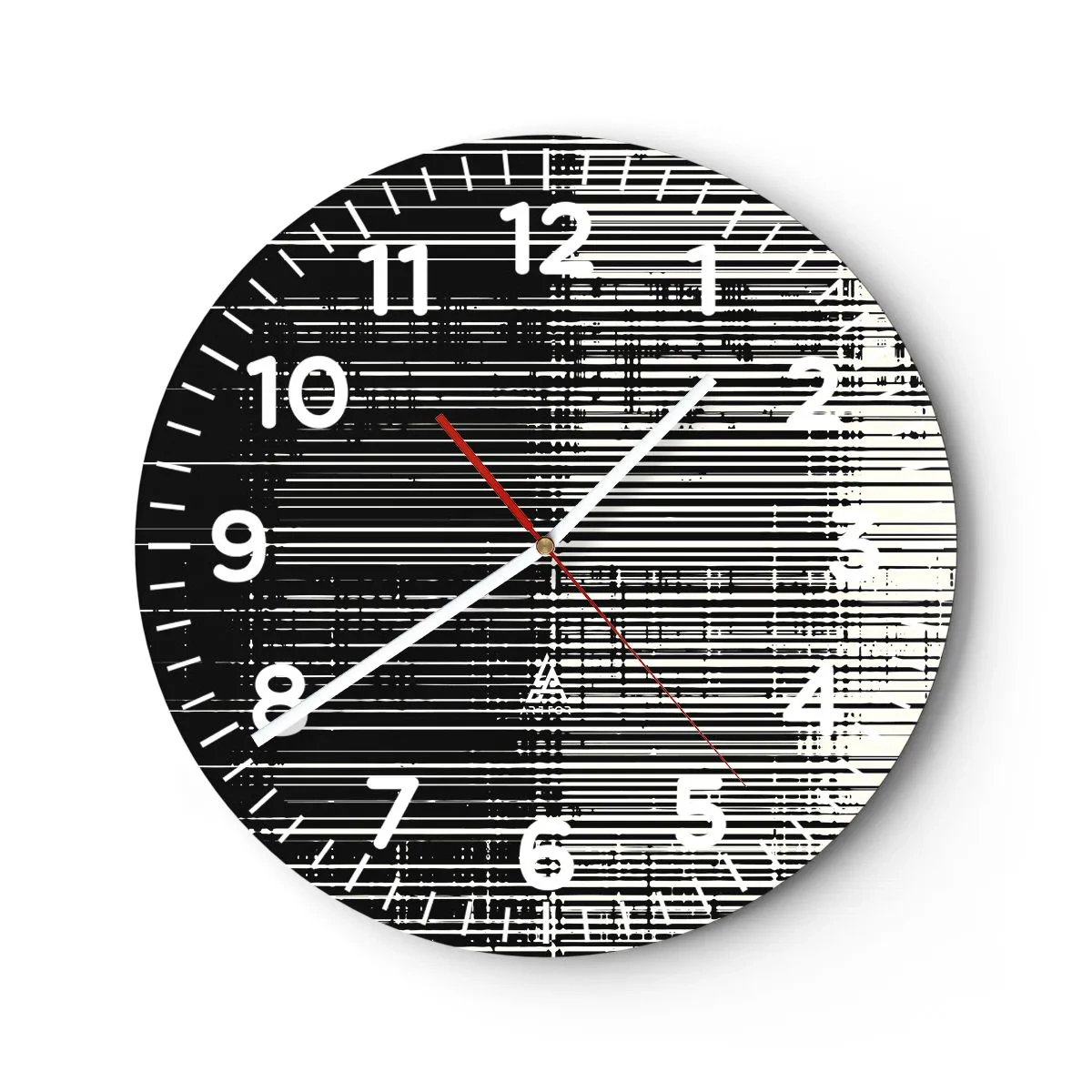 Nástenné hodiny - Vlny a vibrácie - 40x40 cm