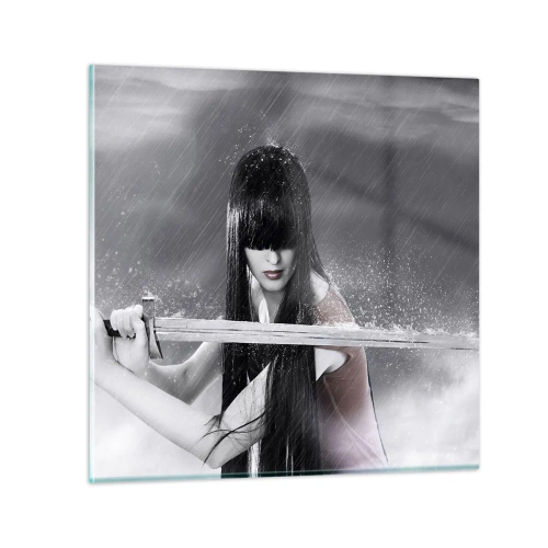 Obraz na skle - Pekná a nebezpečná - 30x30 cm