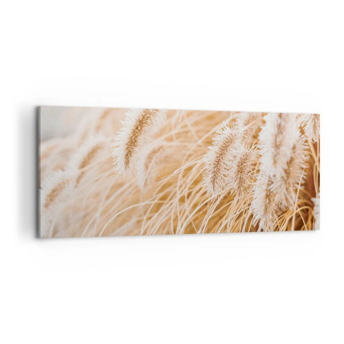 Obraz na plátne - Zlaté šušťanie tráv - 100x40 cm