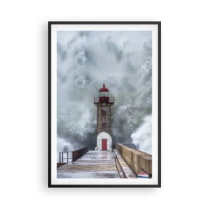 Plagát v čiernom ráme - Hukot vody, šum vetra - 61x91 cm