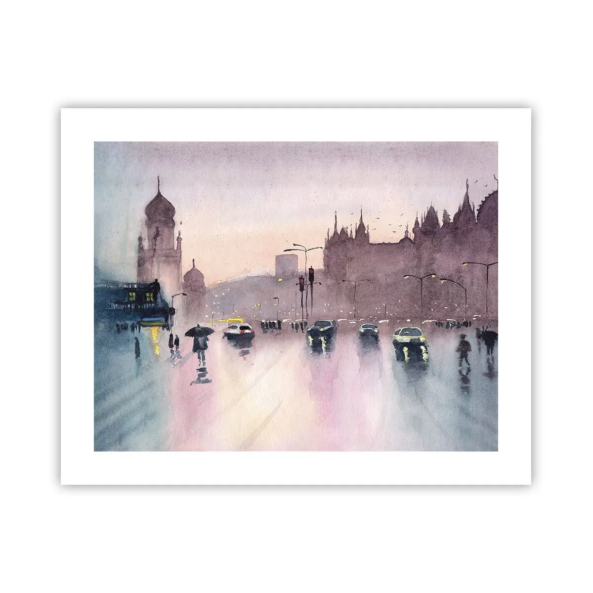 Plagát - V daždivom opare - 50x40 cm