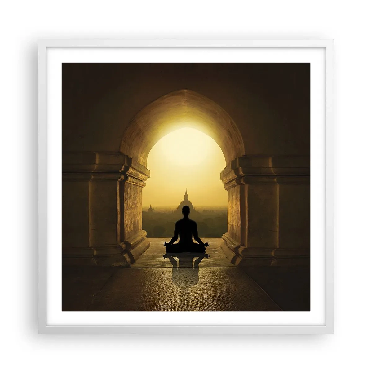 Plagát v bielom ráme - Plná harmónia - 60x60 cm