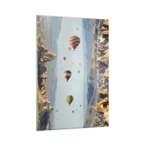 Obraz na skle - Tu je možné všetko - 50x70 cm