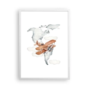 Plagát v bielom ráme - V priekopníckom duchu - 50x70 cm