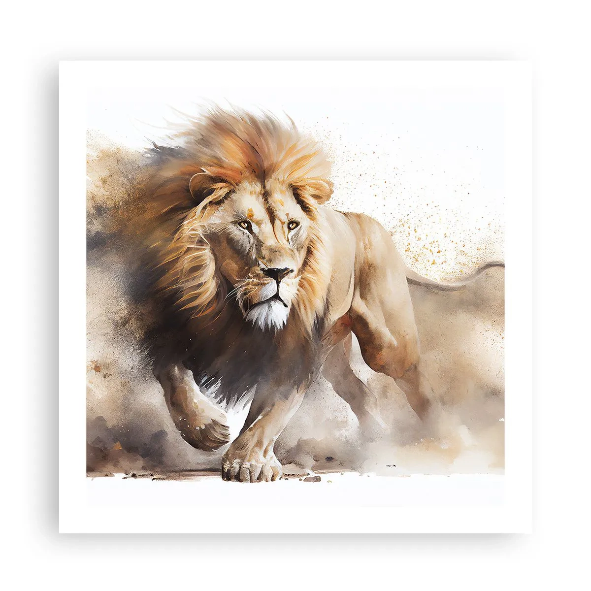 Plagát - Kráľ sa pohol - 60x60 cm