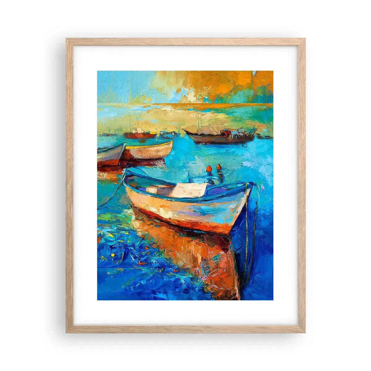 Plagát v ráme zo svetlého duba - V južnom zálive - 40x50 cm