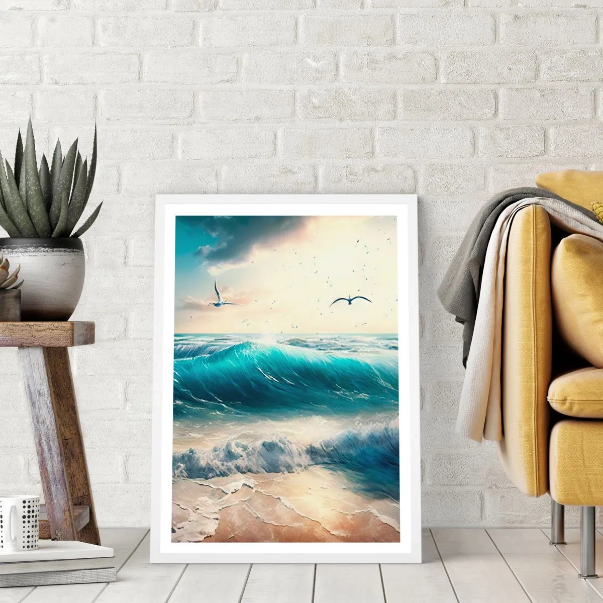 Plagát v bielom ráme - Šušťanie len pre teba - 40x50 cm