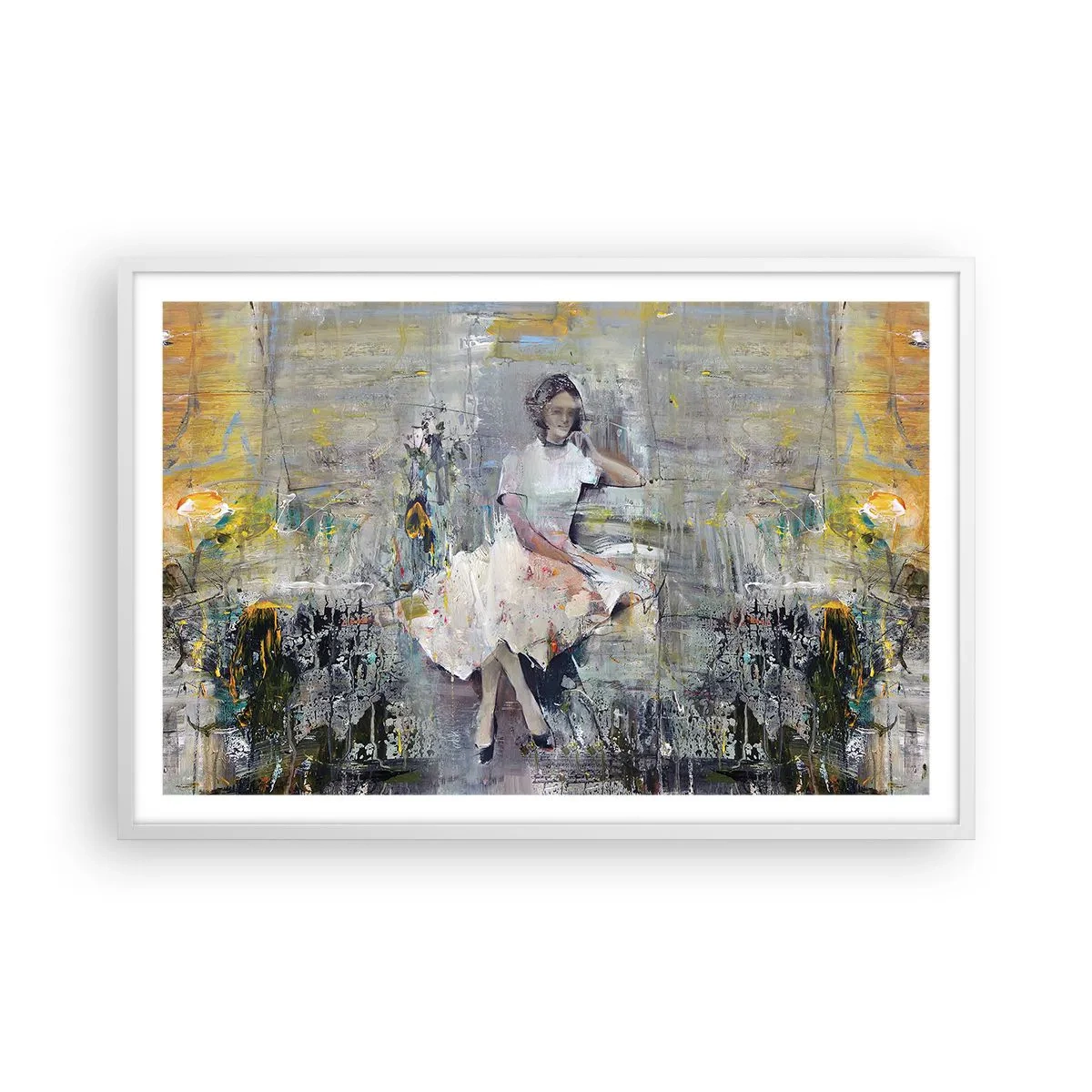 Plagát v bielom ráme - Klasická a moderná - 91x61 cm