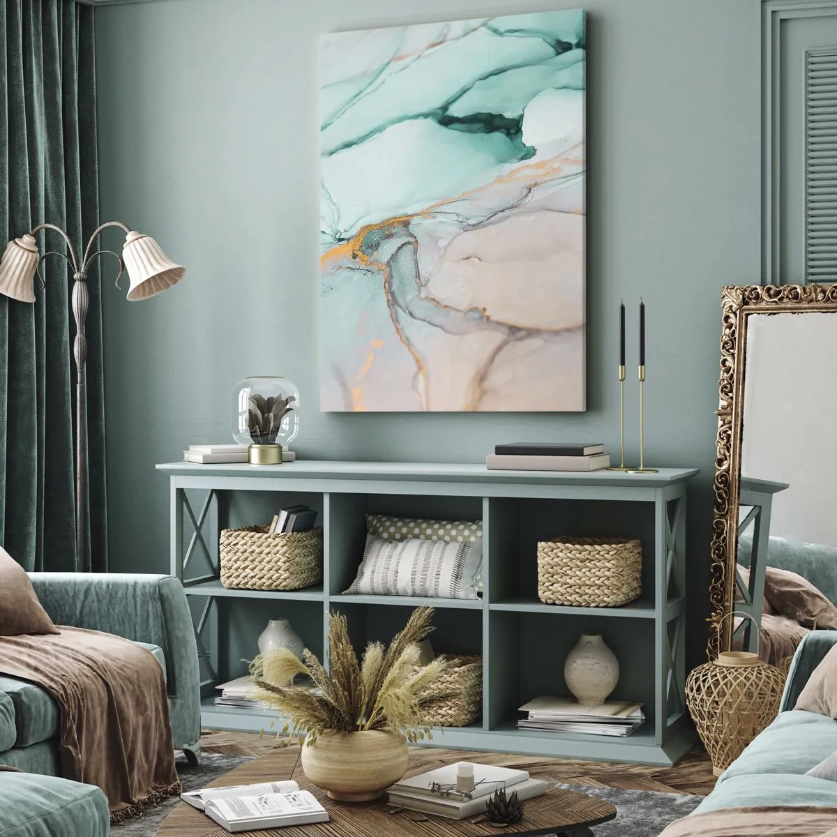 Obraz na plátne - Tanec tvarov a farieb - 70x100 cm