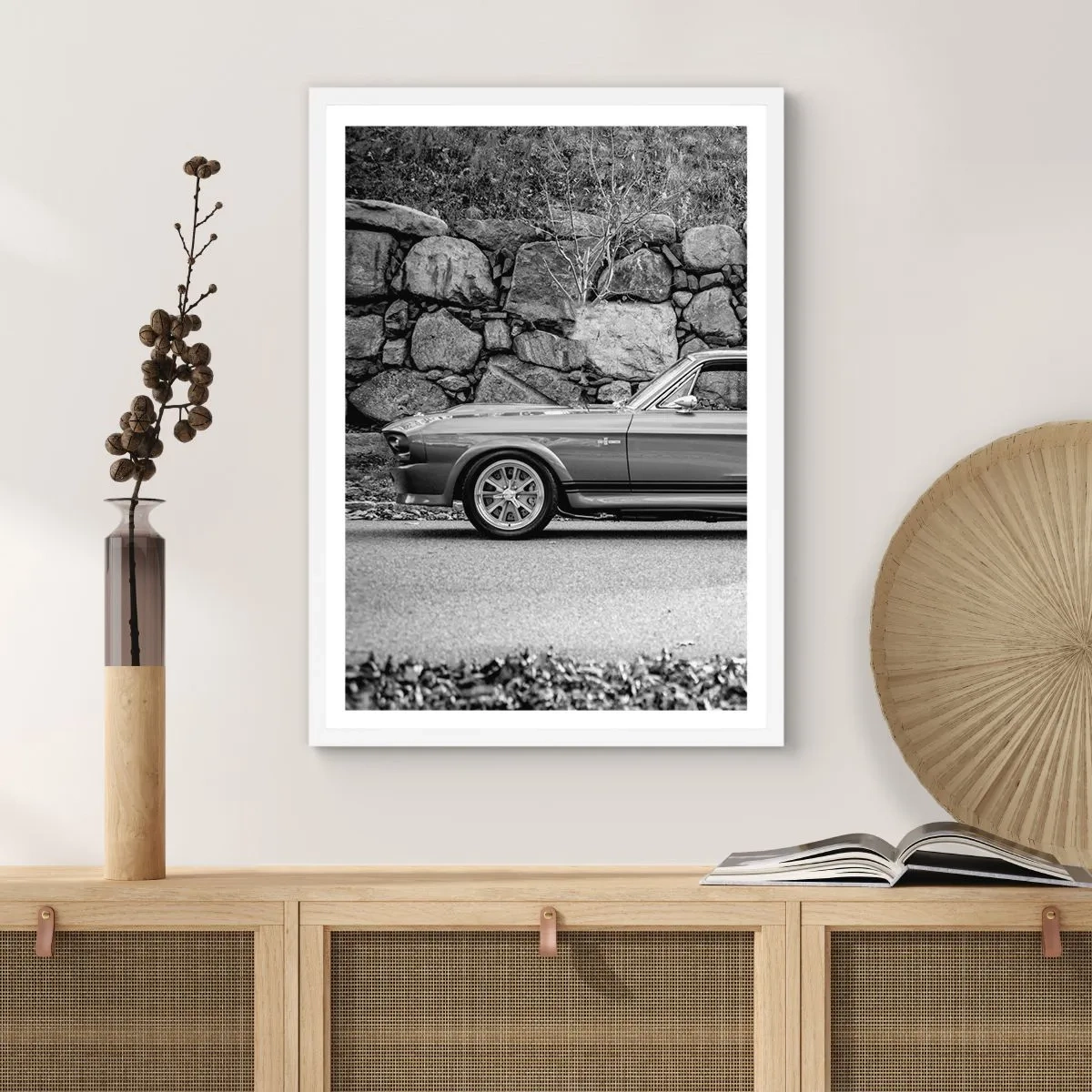 Plagát v bielom ráme - Legenda 60. rokov - 70x100 cm