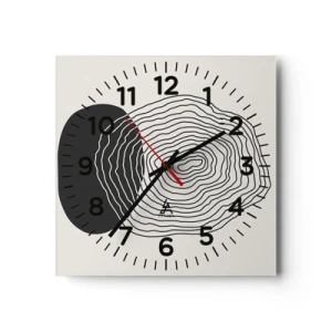 Nástenné hodiny - Trvanie a kmitanie - 40x40 cm