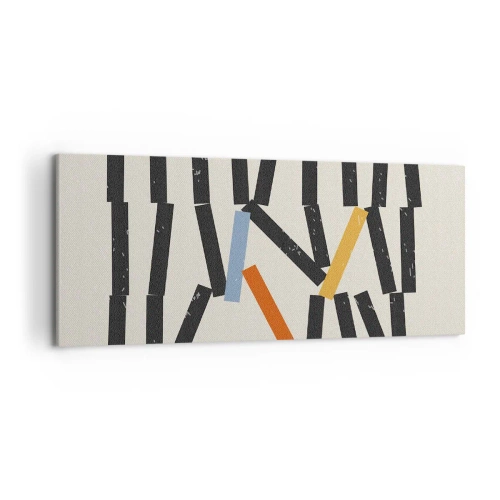 Obraz na plátne - Domino – kompozícia - 120x50 cm