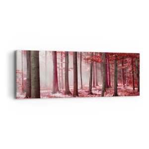 Obraz na plátne - Červená je rovnako krásna - 90x30 cm