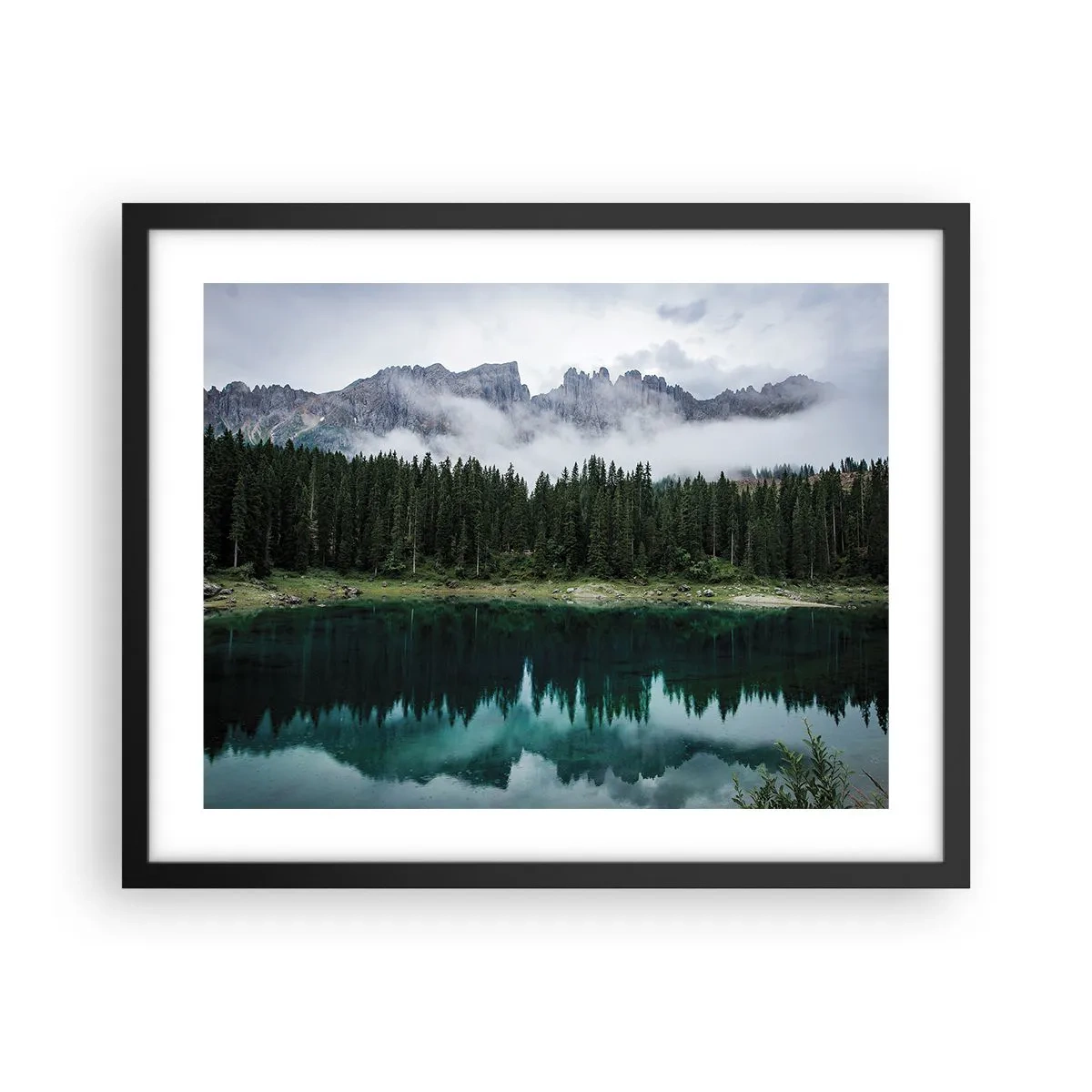 Plagát v čiernom ráme - Ticho, ticho, neprebuďme spiacu vodu…. - 50x40 cm