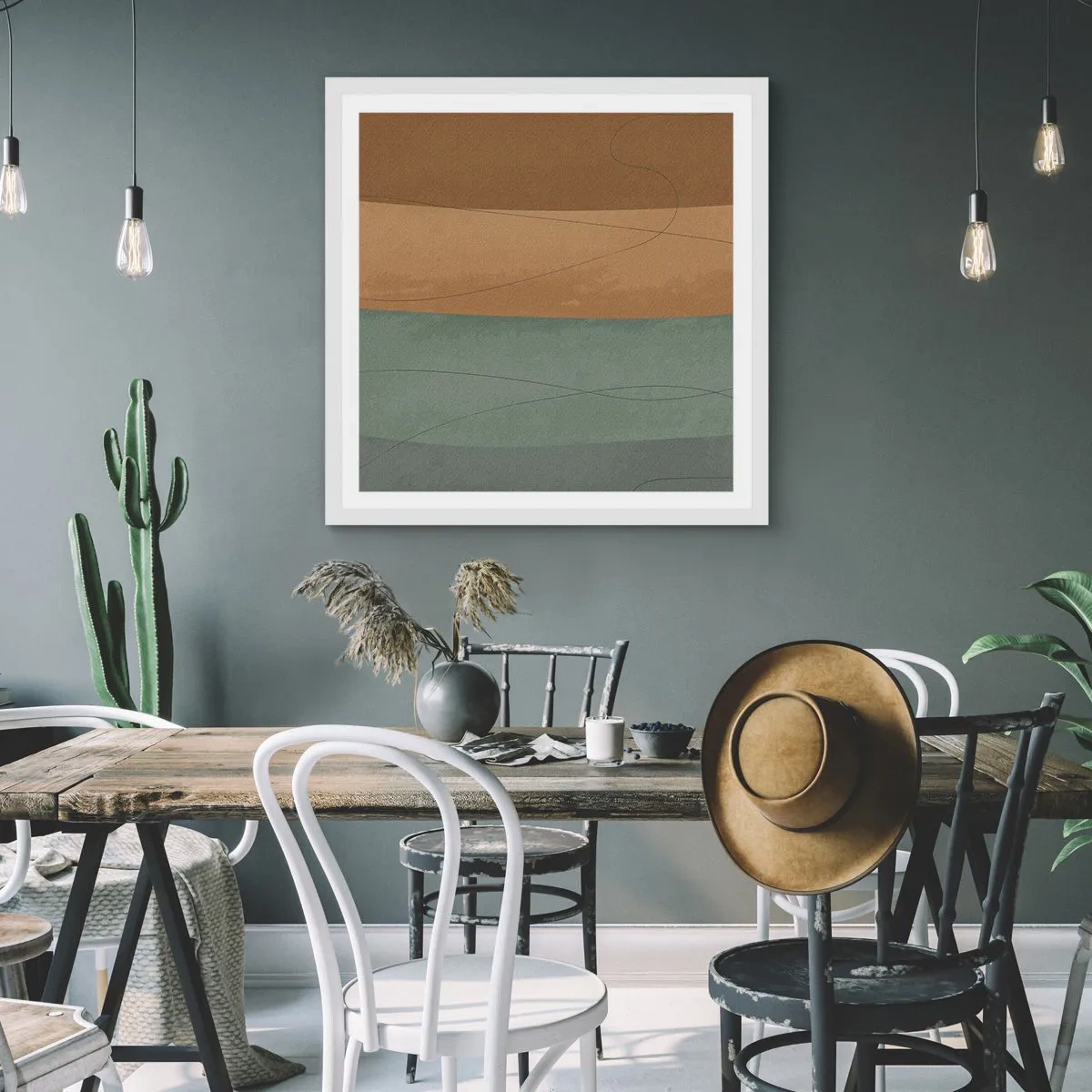 Plagát v bielom ráme - Horizontálna kompozícia - 30x30 cm