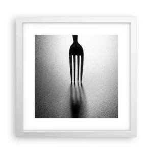 Plagát v bielom ráme - Svetlo a tieň - 30x30 cm