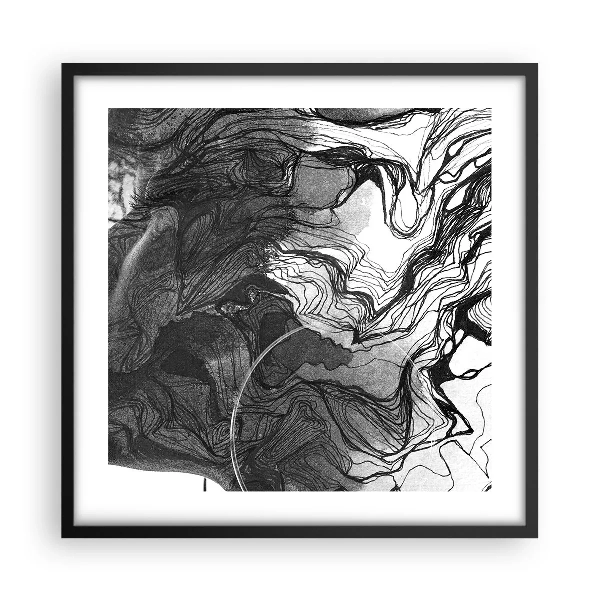 Plagát v čiernom ráme - Zapletená v snoch - 50x50 cm