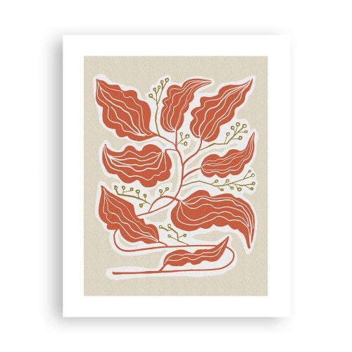 Plagát - Ľudovo a koralovo - 40x50 cm