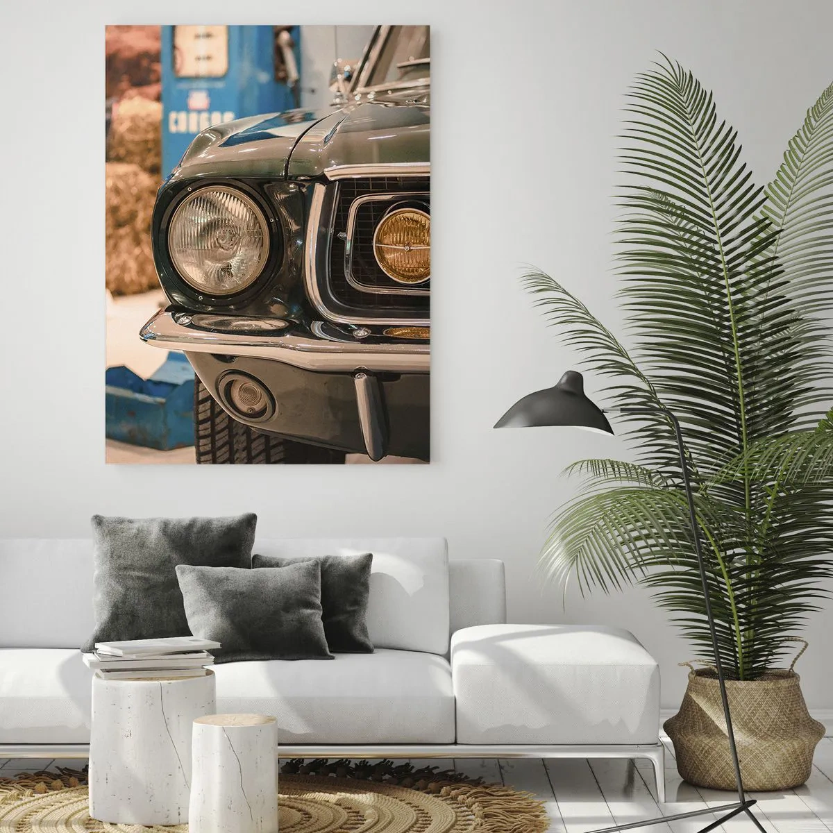 Obraz na skle - Stretnutie s legendou - 50x70 cm